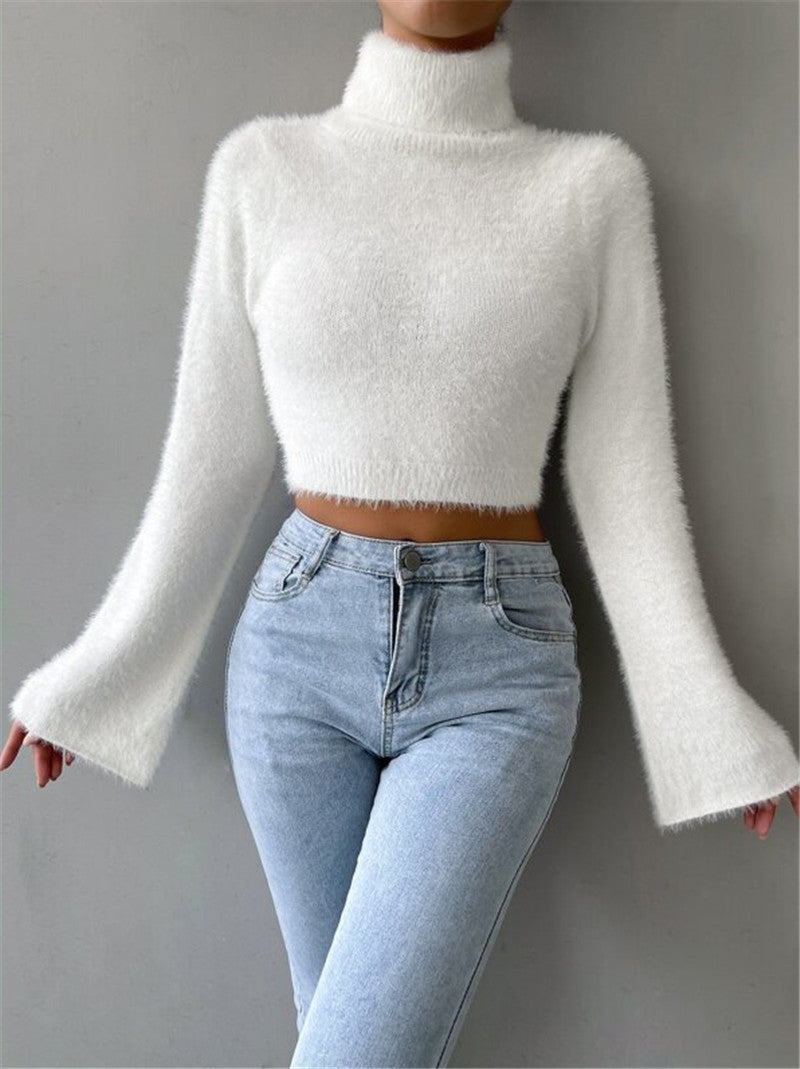 Eleganter Rollkragenpullover für Damen